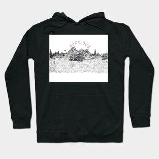 Moon phases and mountains Hoodie